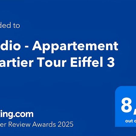 Studio - Appartement Quartier Tour Eiffel 3 Free Netflix Paris Exterior foto