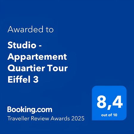 Studio - Appartement Quartier Tour Eiffel 3 Free Netflix Paris Exterior foto